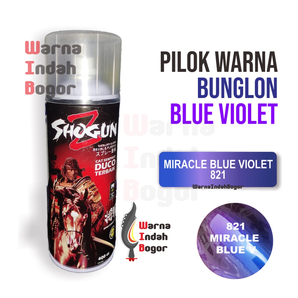 Pilox Pilok Shogun Z warna Bunglon Miracle Blue Violet Biru Ungu Cat Semprot Sepeda Motor Bagus 821