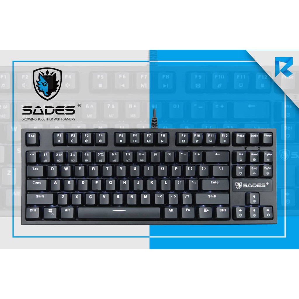 Sades Dragon Wolf CherryMX Blue Switch / Sades DragonWolf Gaming Keyboard