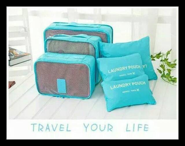 Travel bag in 6 in 1 organizer