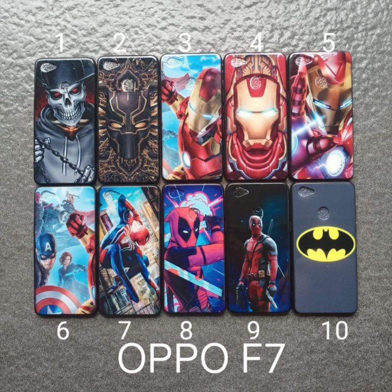 Case gambar Oppo F7 motif cowok ( 5 motif ) soft softcase softshell silikon cover casing kesing housing