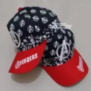 Topi Anak Laki-Laki Bordir Motif Kartun Superhero - Topi Anak Laki-Laki Lucu