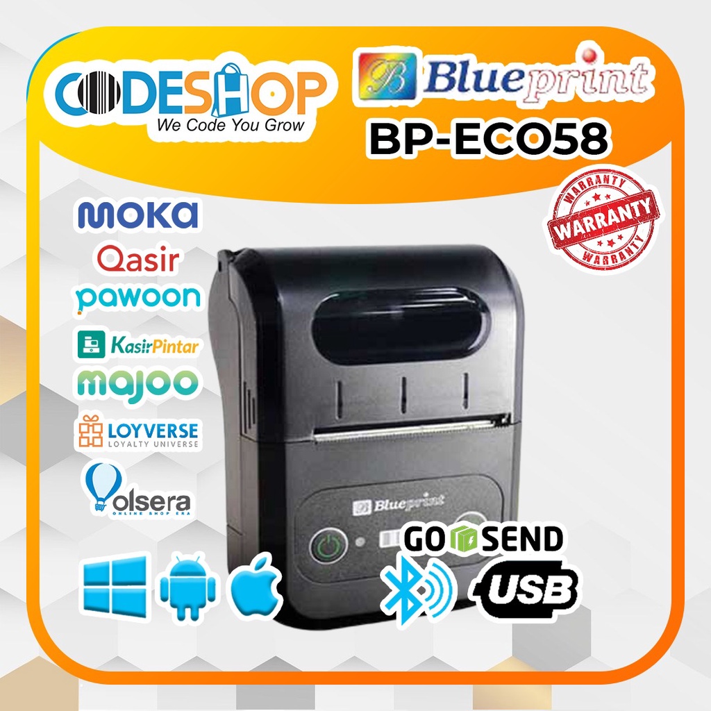 Printer Kasir Blueprint BP ECO 58 Usb Bluetooth