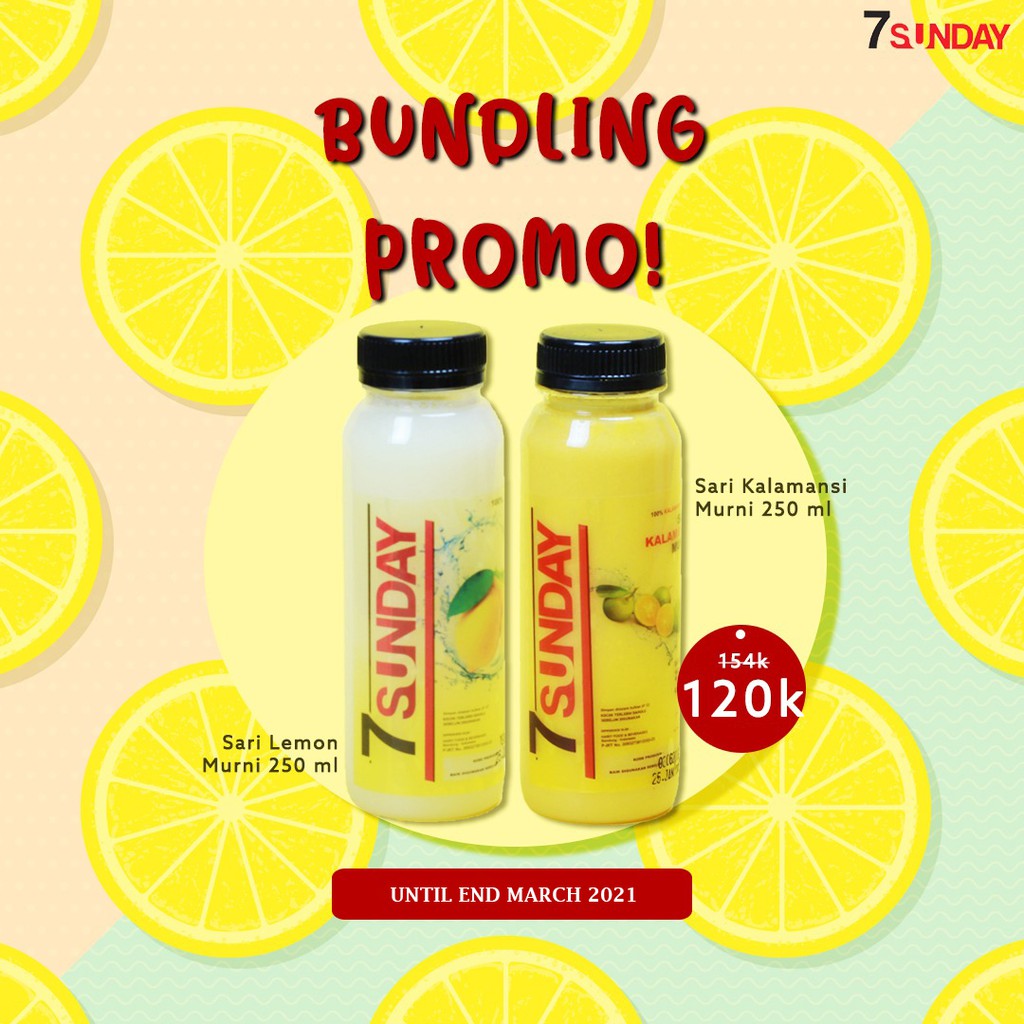 

BPOM 7Sunday Bundling Sari Lemon Murni & Sari Kalamansi Murni 250ml