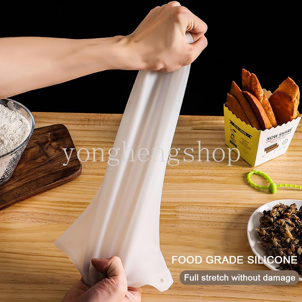 Non Stick Silicone Dough Bag Pastry Flour-mixing Bag Kneading Kantong Adonan Pengaduk Adonan Serbaguna Untuk Roti Dapur DIY Alat Baking Masak Gadget