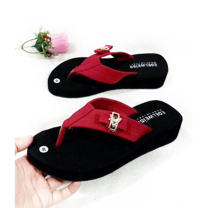 SANDAL WEDGES WANITA - SANDAL WANITA JAPIT PITA - SANDAL SPON - SANDAL JAPIT (KODE PITA BROS)