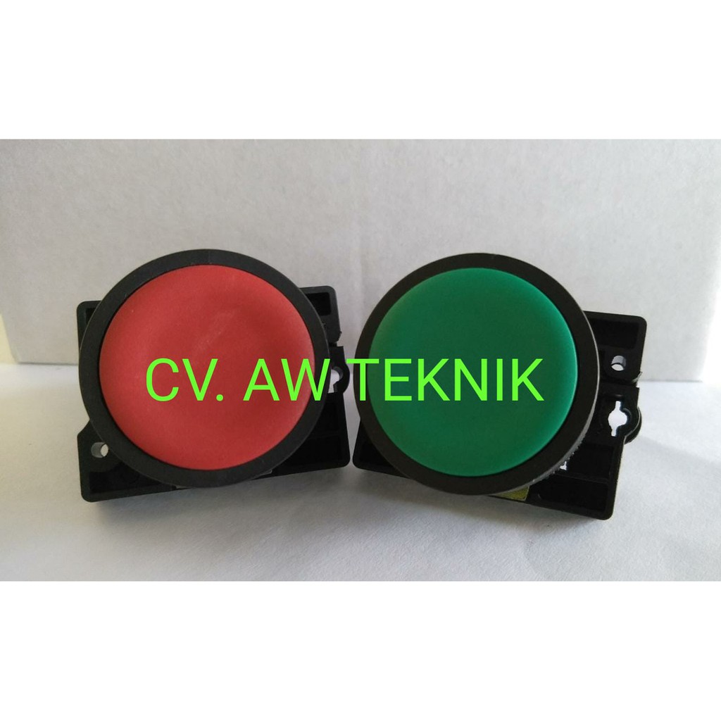 Push Button  XB2-EA31 / LB2-EA31 Hijau ( DV ) & XB2-EA42 / LB2-EA42 Merah ( DV )