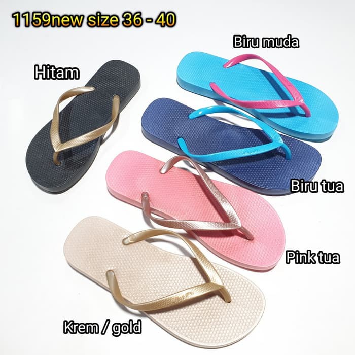1159new sendal sandal jepit wanita luofu