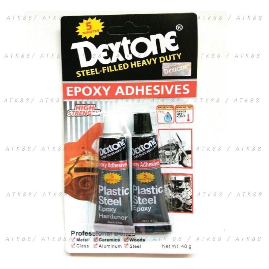 

Lem Dextone 5 menit Epoxy Adhesives 48 Gr
