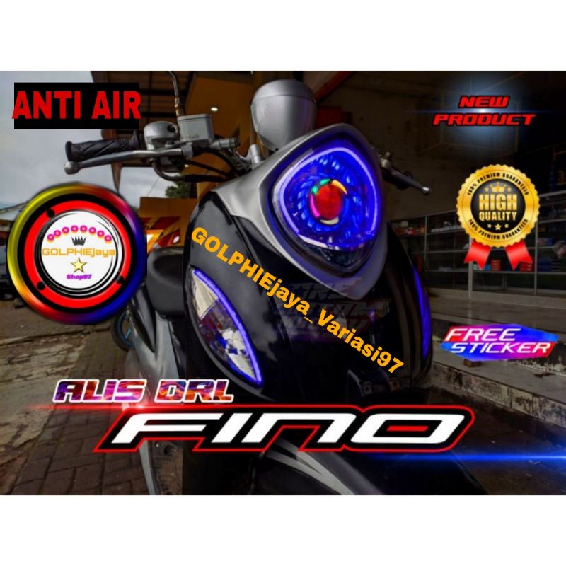 LAMPU ALIS DRL LED ALIS DEPAN FREE ALIS SEIN ALIS YAMAHA FINO LAMPU LIS FINO LAMPU LED FINO LAMPU DE