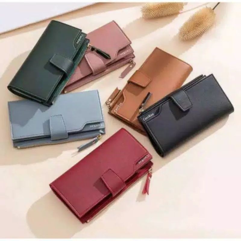 Dompet wanita panjang model simple elegant kulit A003