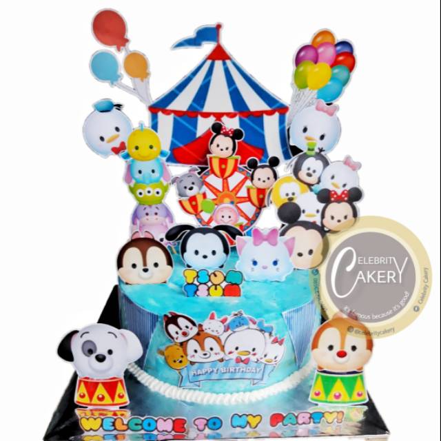 

Cake Buttercream Disney Tsum Tsum Blue
