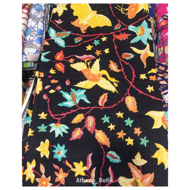 Kain Batik Dolby Dobby Doby Dobi Dolby Dolbi Silky Satin Silk Sutera Sutra Hitam Putih Seragam