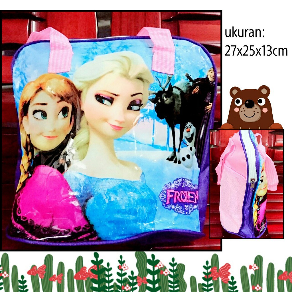 tas pasar frozen belakang jala tas tenteng