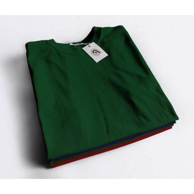  KAOS  POLOS  UNISEX GREEN FOREST COTTON 30s Shopee Indonesia