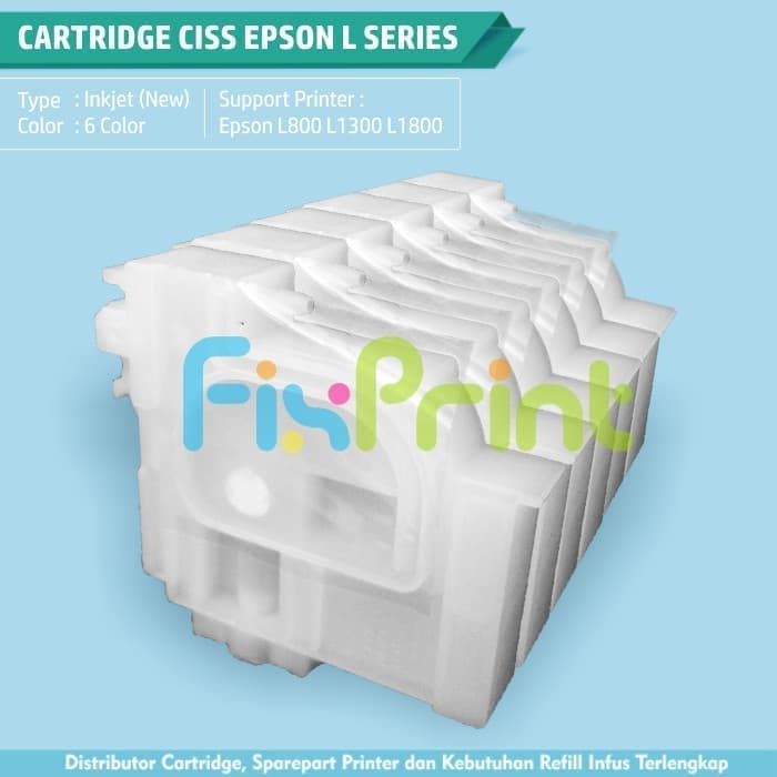 Cartridge CISS 6 Warna Epson L800- L850- L1800 FPS1704