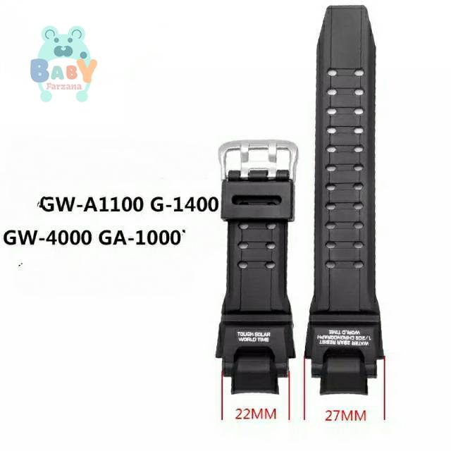 TALI JAM G-SHOCK GA-1000 GA1000 RUBBER STRAP TALI JAM CASIO G-SHOCK GA 1000