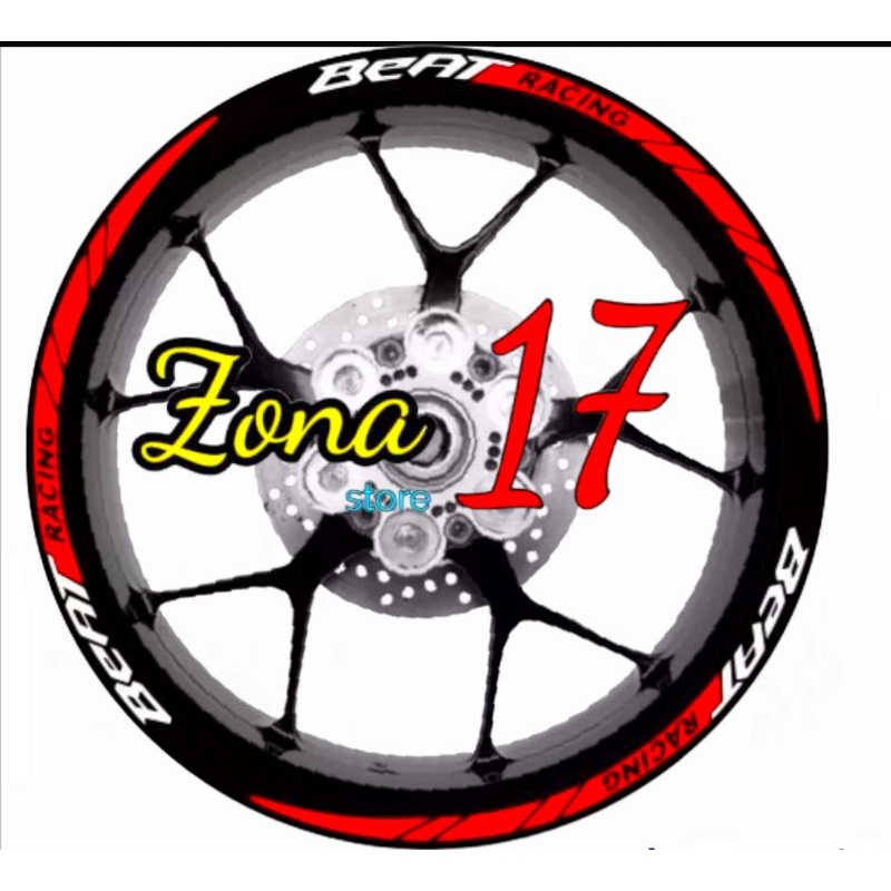 STICKER VELG BEAT MODEL RACING