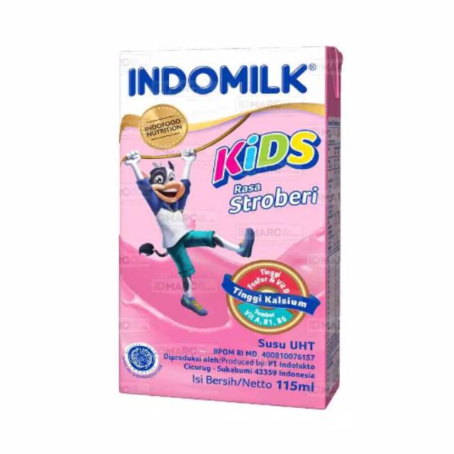 

Indomilk Kids Susu Uht Strawberry 115 ML