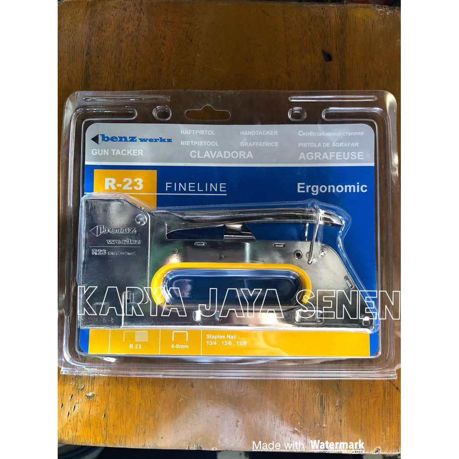 

Staples Tembak Gun Tecker Benz Werkz R-23 High Qualiti Karjasen35 Kualitas Baik