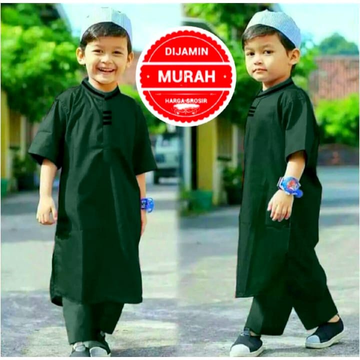 Stelan Baju Koko Pakistan Anak/ Koko Anak Termurah 1 - 10 Tahun