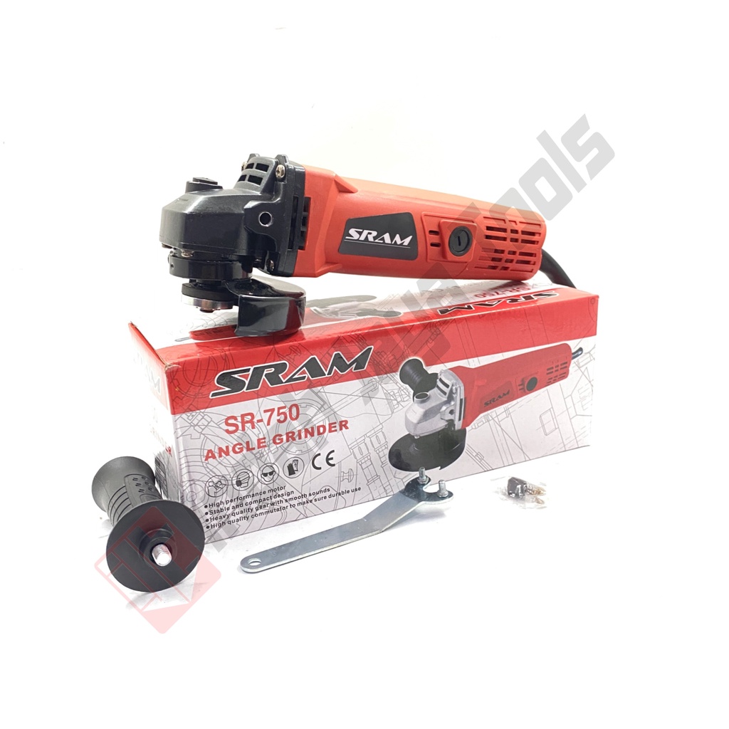 SRAM SR-750 Mesin Gerinda Tangan 4 Inch - Angle Disc Grinder Gurinda Grenda