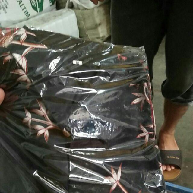 Bswart Batik Hrb026 Kenongo Hem Pendek Padi Pekalongan M L Xl Batik Pria Murah Modern Grosir