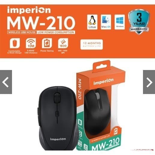 Mouse wireless imperion office usb mw-210 2.4ghz - imperion mw210