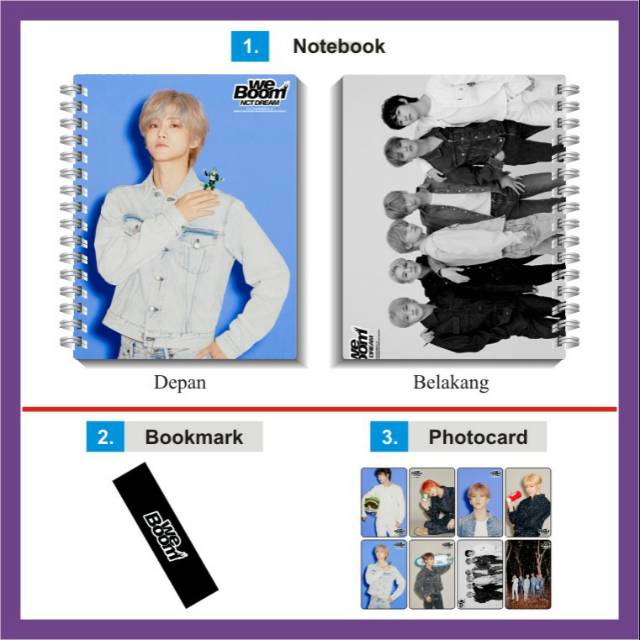 

[READY] NOTEBOOK KPOP NCT DREAM WE BOOM (VERSI BOOM)
