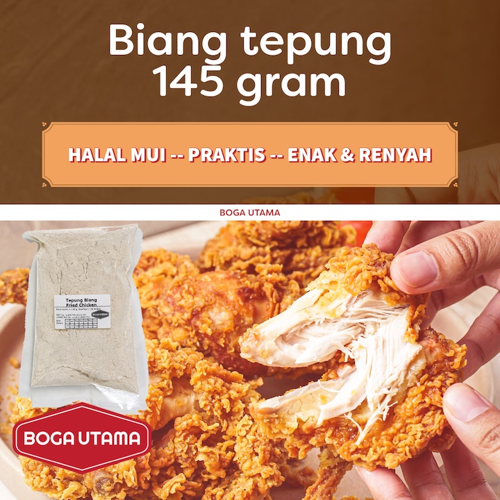

Biang Fried Chicken 145 gram , dicampur terigu 1 kg. Hemat, praktis