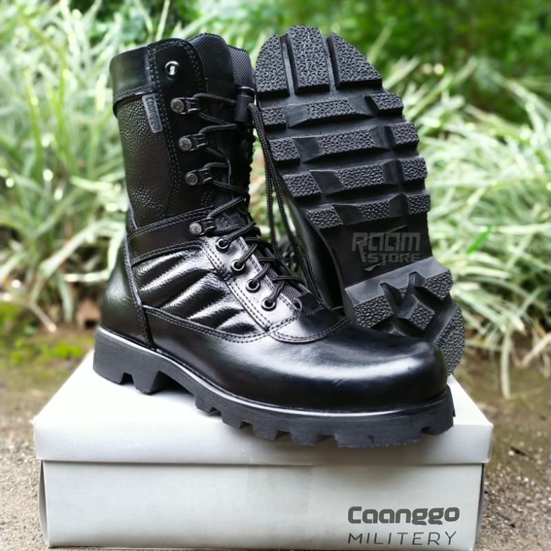 Sepatu Pdl Kulit Asli Original Caanggo Sepatu Pdl Tni Polri Full Kulit