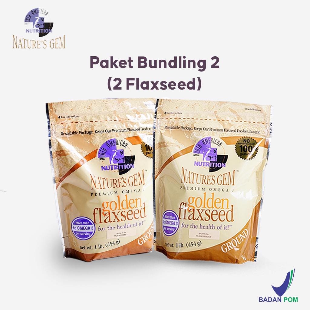 

North American Nutrition Nature’s Gem - Paket Bundling 2 Flaxseed