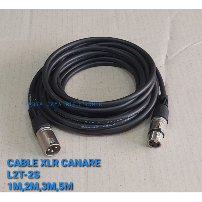 KABEL MIC  XLR 3 PIN MALE TO FEMALE CANARE L2T-2S JAPAN STANDARD