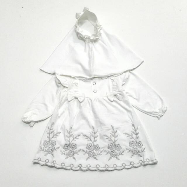 Baju Muslim Gamis Bayi Perempuan Aqiqah Putih Shopee Baju Muslim Gamis Bayi Perempuan Aqiqah Putih Shopee