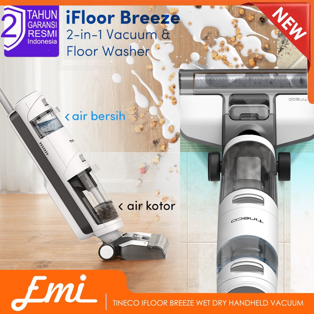 Tineco iFLOOR BREEZE Wet Dry Handheld Vacuum Cleaner Washer Scrubber