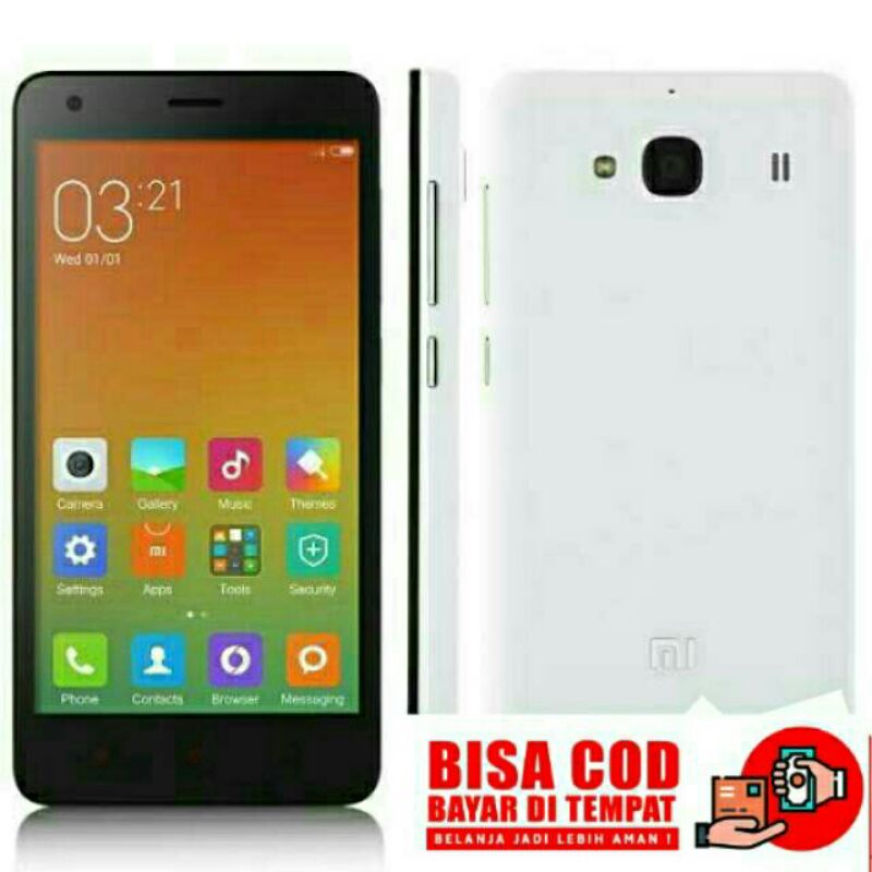 REDMI 2 PRIME RAM 2GB ROM 16GB 4G HP MURAH BARU