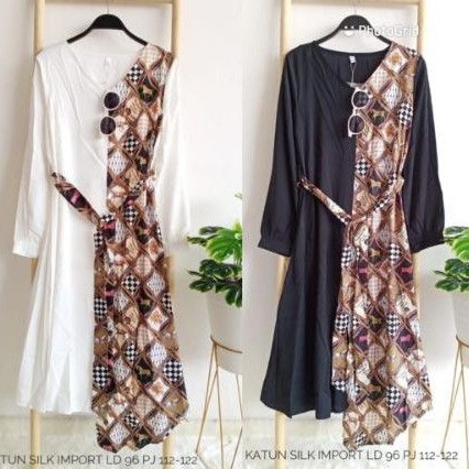 Tunik katun silk import ld 96 cm