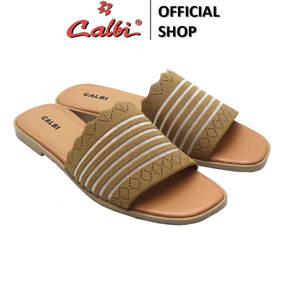 (O9J4) ☆ Calbi Sandal Wanita Teplek Slip On Rajut - HSE 1920 //Pasti@cepat