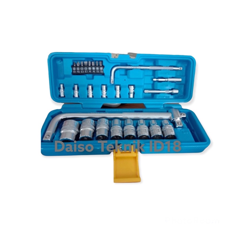 Lippro kunci sok set Sock set 28 pcs 1/2” 6 PT / LIPPRO TOOLS / PERKAKAS BERKUALITAS