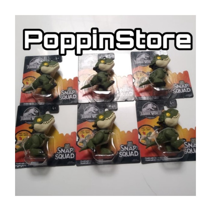 Jurassic World Snap Squad Tyrannosaurus T-Rex Hijau Dino Rare murah Berkualitas