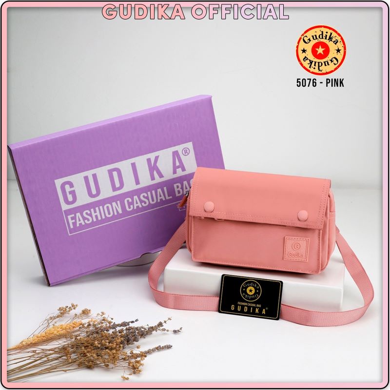 BIG PROMO Tas Wanita GUDIKA 5076 - tas selempang wanita import original termurah - tas cewek - tas waterproof - fashion - tas korea - tas kondangan - cod - bayar di tempat - gratis ongkir - travel bag - tas bahu - sling bag - shoulder bag - tas mini