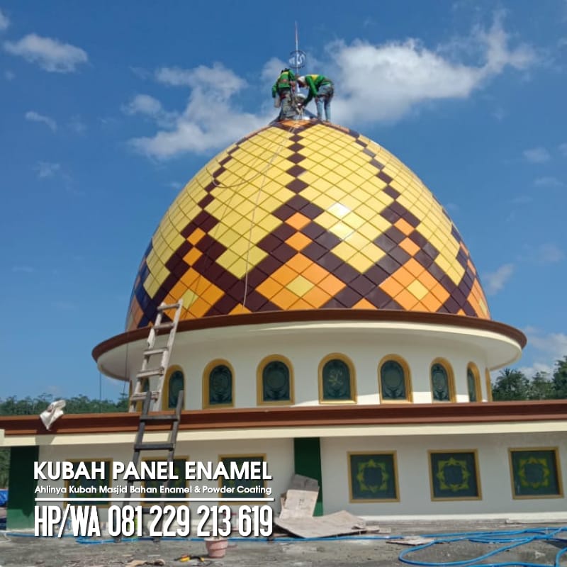 Kubah Masjid Bahan Black Steel Low Carbon Finishing Enamel Teflon (Kubah Enamel)