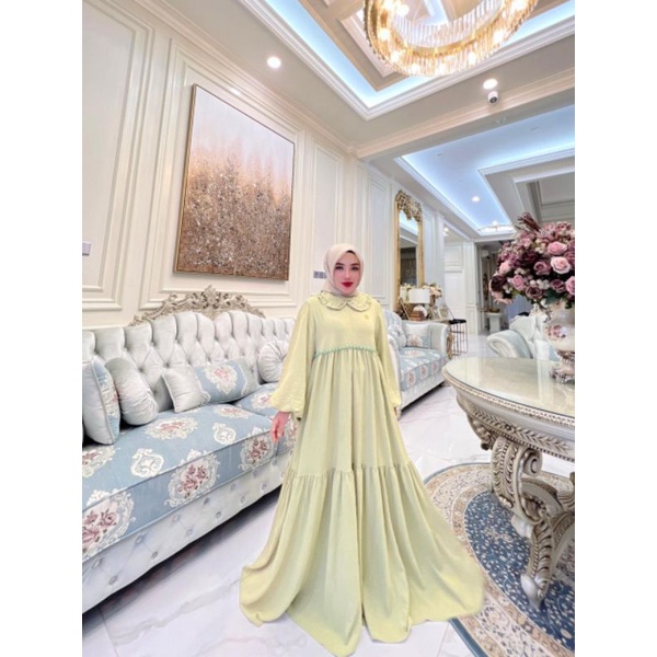( BISA COD ) NEW DRESS CRINKEL DASI PREMIUM ORI SHELLASAUKIA AGEN GRESIK