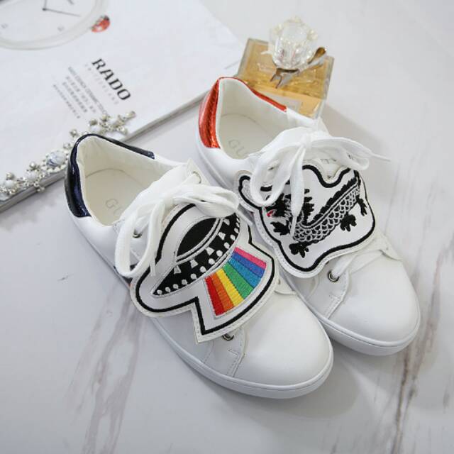 gucci ace sneakers with removable patch