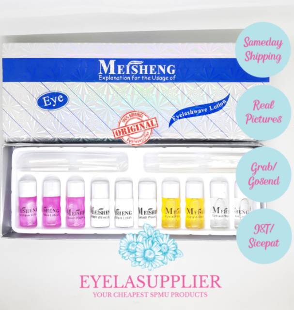 MEISHENG ORIGINAL Obat keriting bulumata Mei Sheng lash lift kit perm Keratin lashlift lashtint
