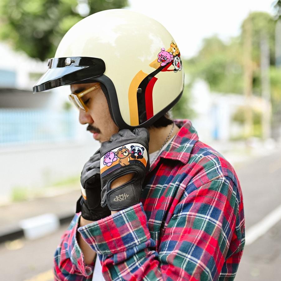 CRSL Gengs Riders Helmet Cream  Rider Series | Helm ホ