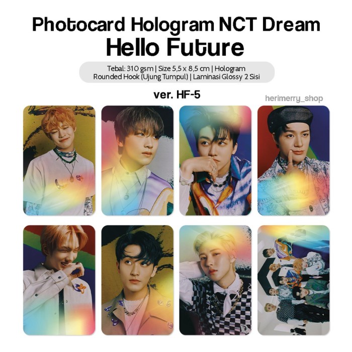Promo Photocard Hologram Nct Dream Hello Future - Photo Card Premium Kartu F Terlaris