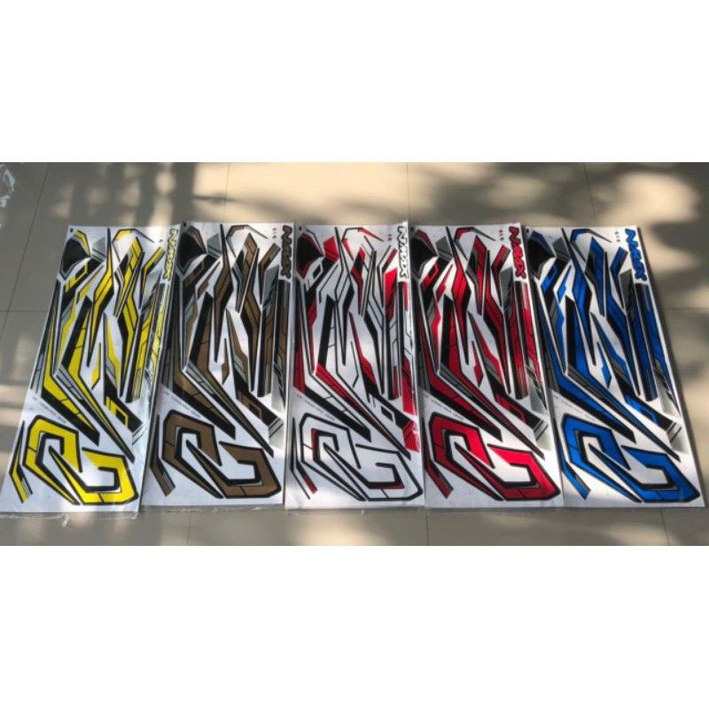 (COD) STICKER STIKER NMAX LIST LES BODI BODY NMAX VARIASI MOTOR YAMAHA NMAX MOTIF TERBARU