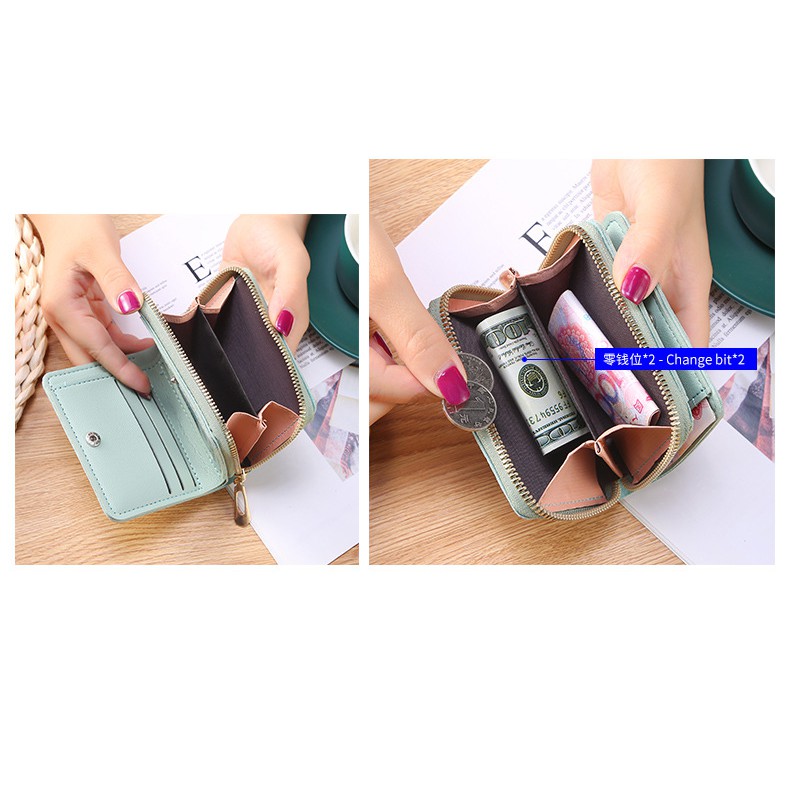 EV D 050-8 Dompet Lipat Wanita  Relesting  import Real  pict