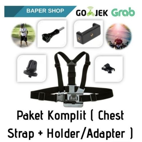 Paket Khusus Motovlog Vlog Pakai Hp Smartphone Ngevlog Body Strap HP - Paket Komplit Berkualitas