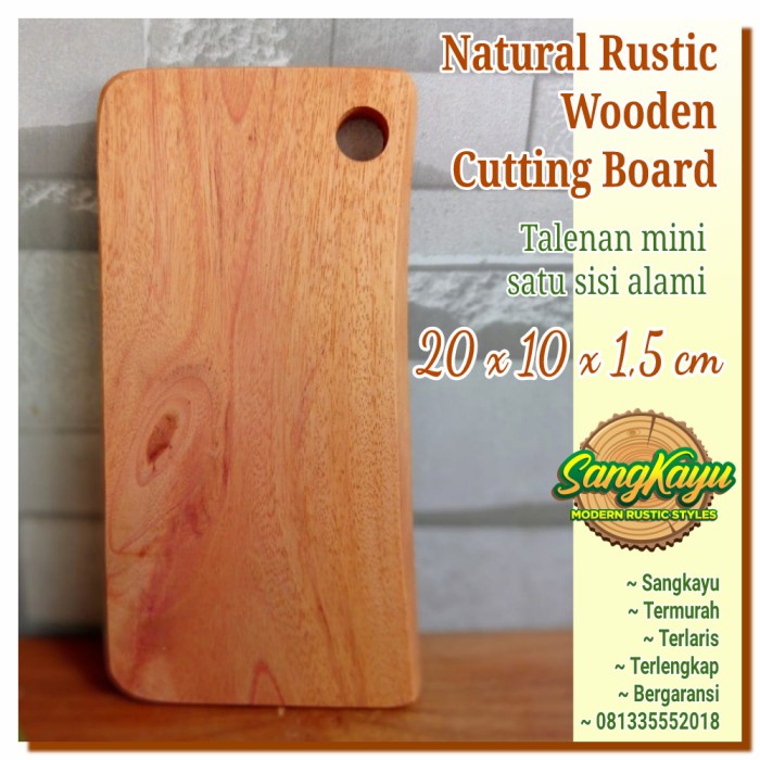 Talenan kayu rustic cutting board 20x10 properti foto kayu chopping bo